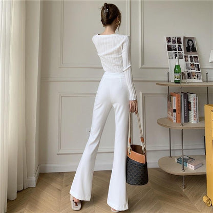 Light Academia Hem Split Pants
