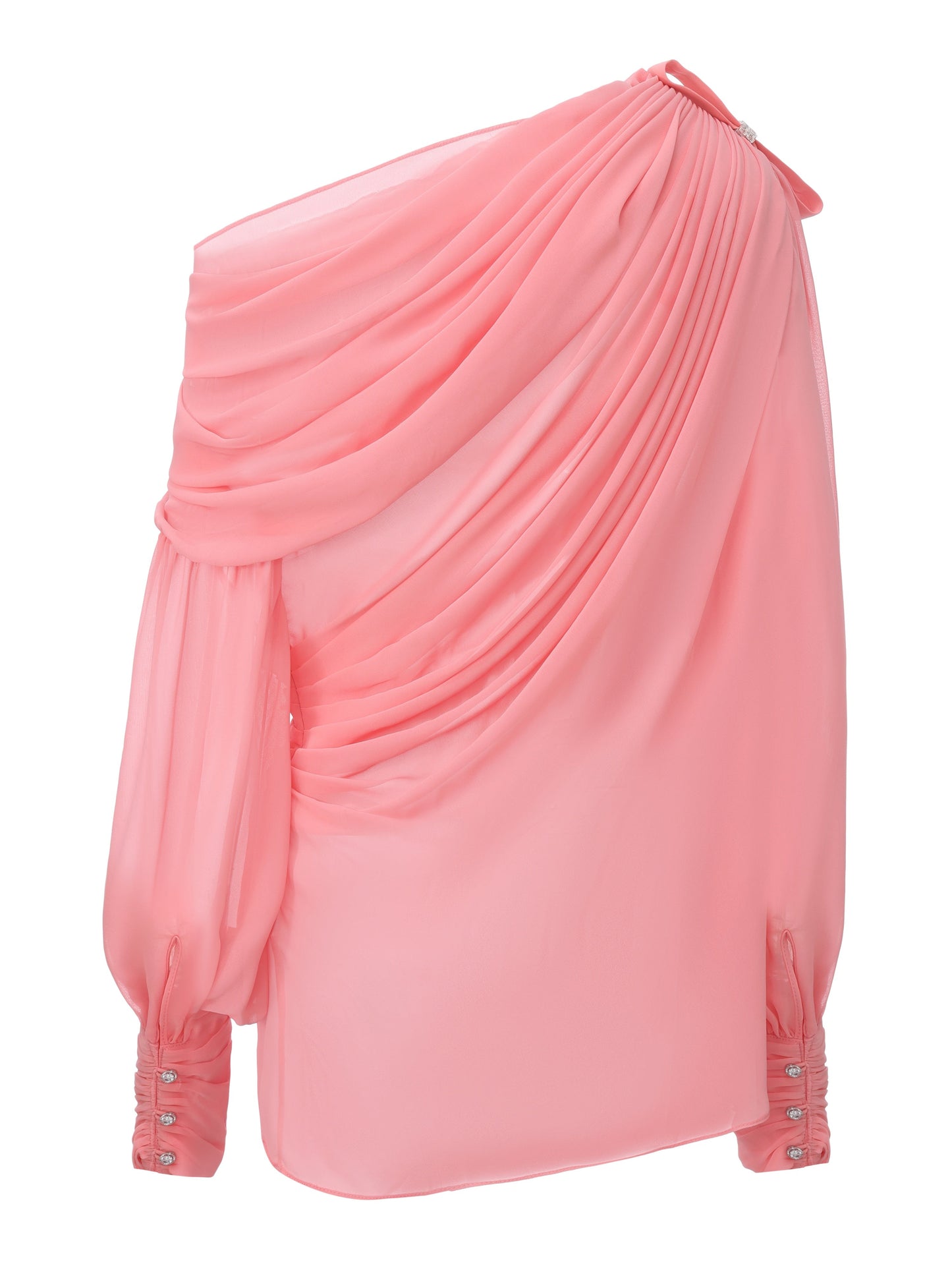 Sia One-Shoulder Pink Top