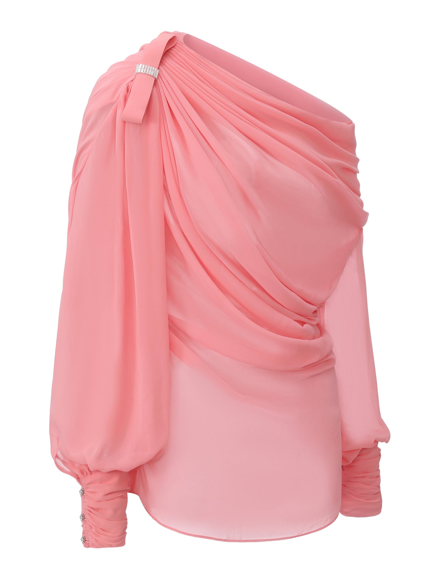Sia One-Shoulder Pink Top