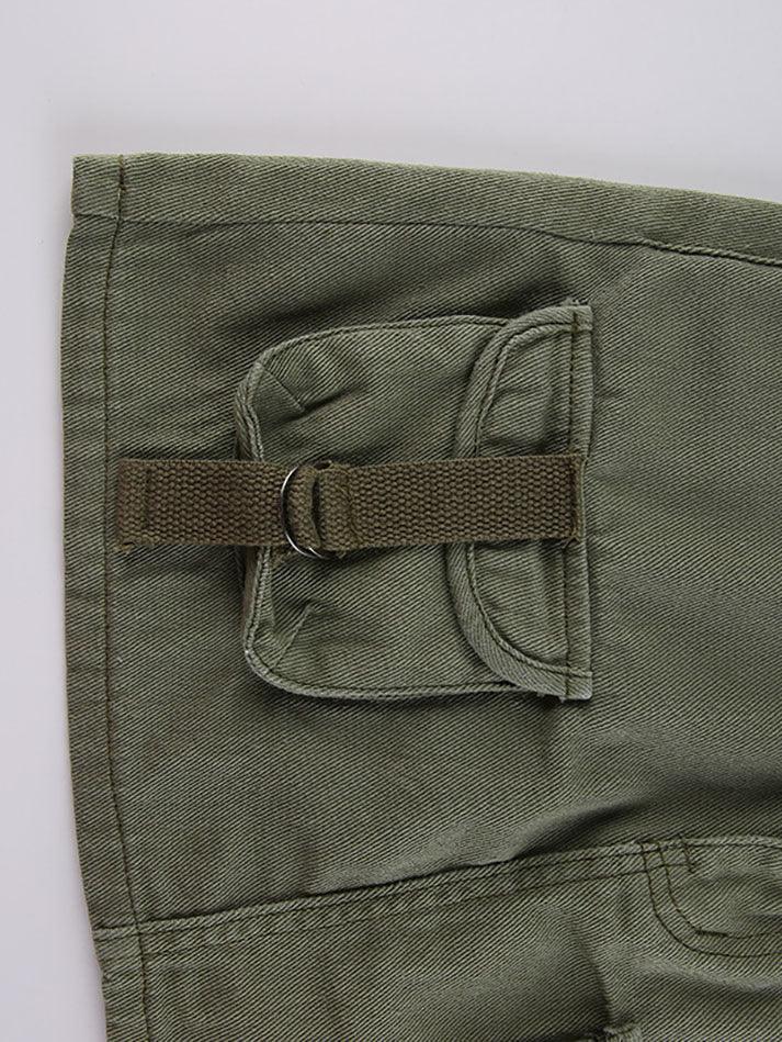 Denim mini skirt with patch pocket