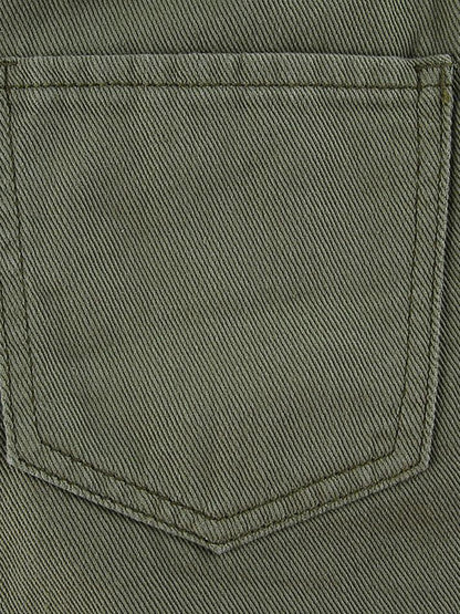 Denim mini skirt with patch pocket
