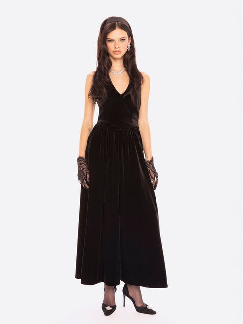 Sabine Velvet Maxi Dress