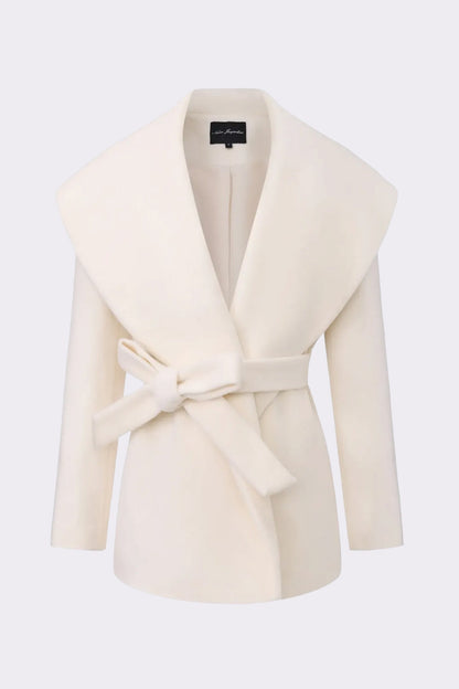 Victoria Bow Coat (White)