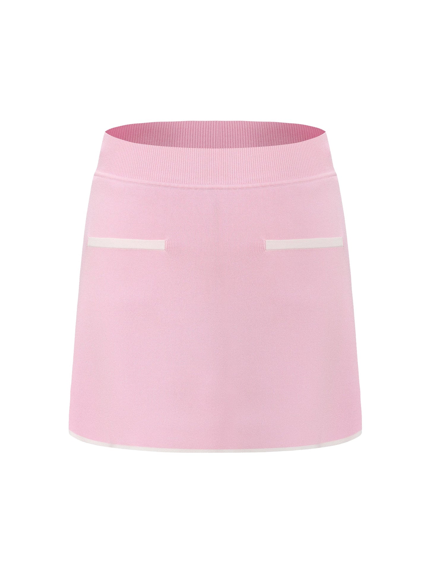 Wilhelmina Contrast A-Line Pink Skirt