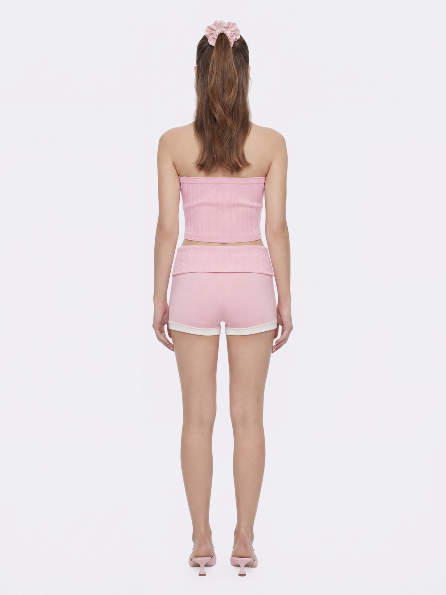 Tessa Pink Knit Tube Top