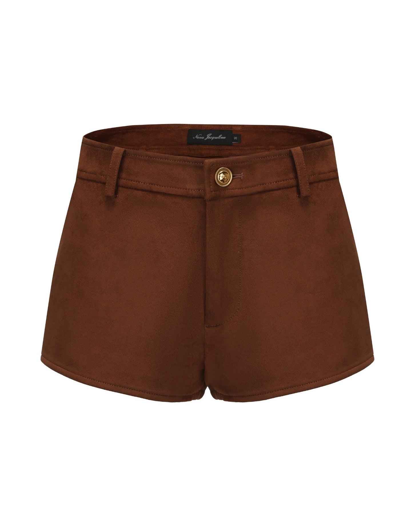 Sienna Suede Shorts (Brown)