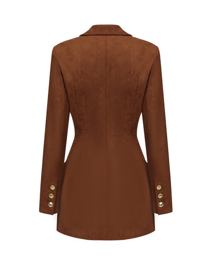 Sienne Suede Blazer (Brown)