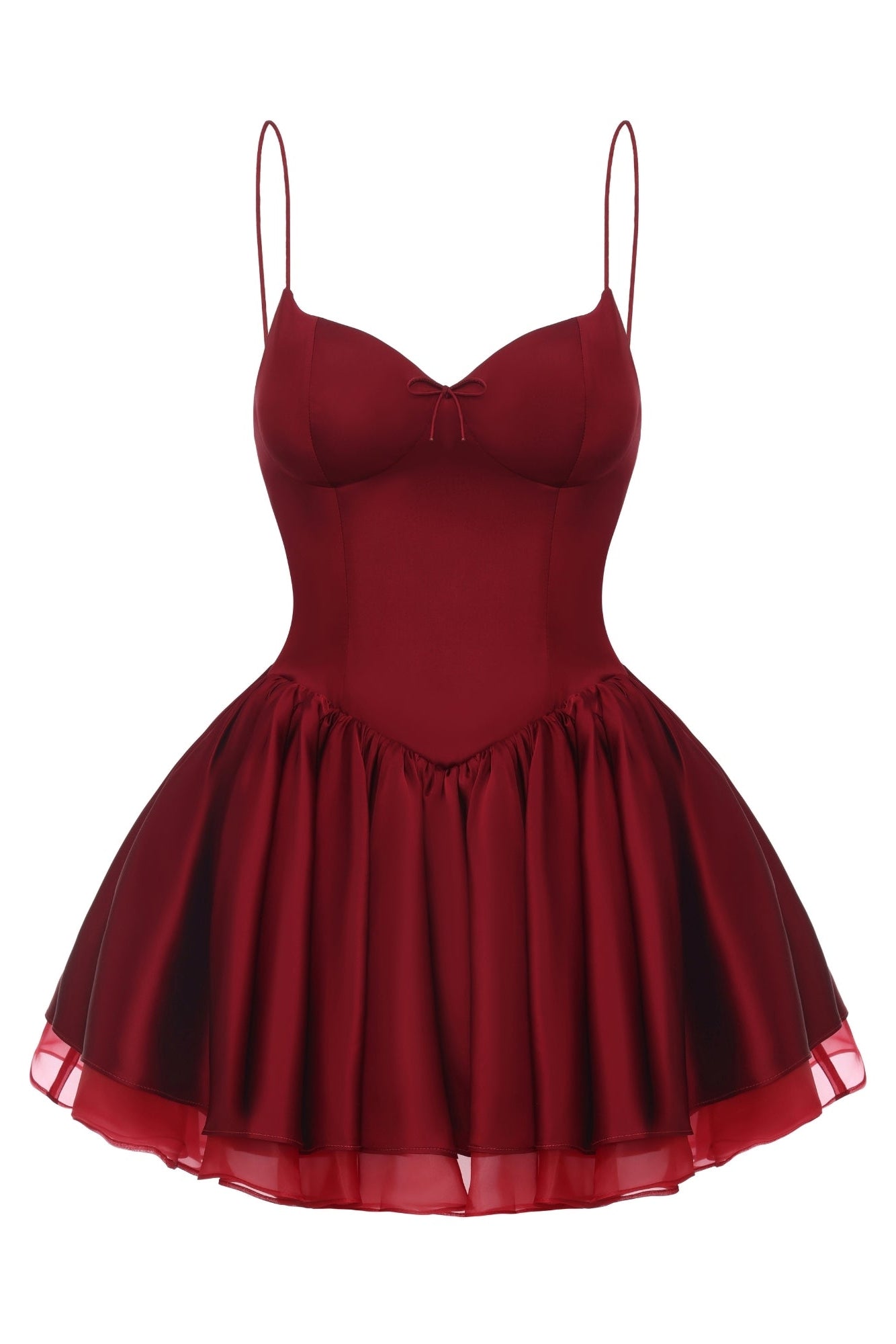 Veronica Backless Mini Dress (Red)