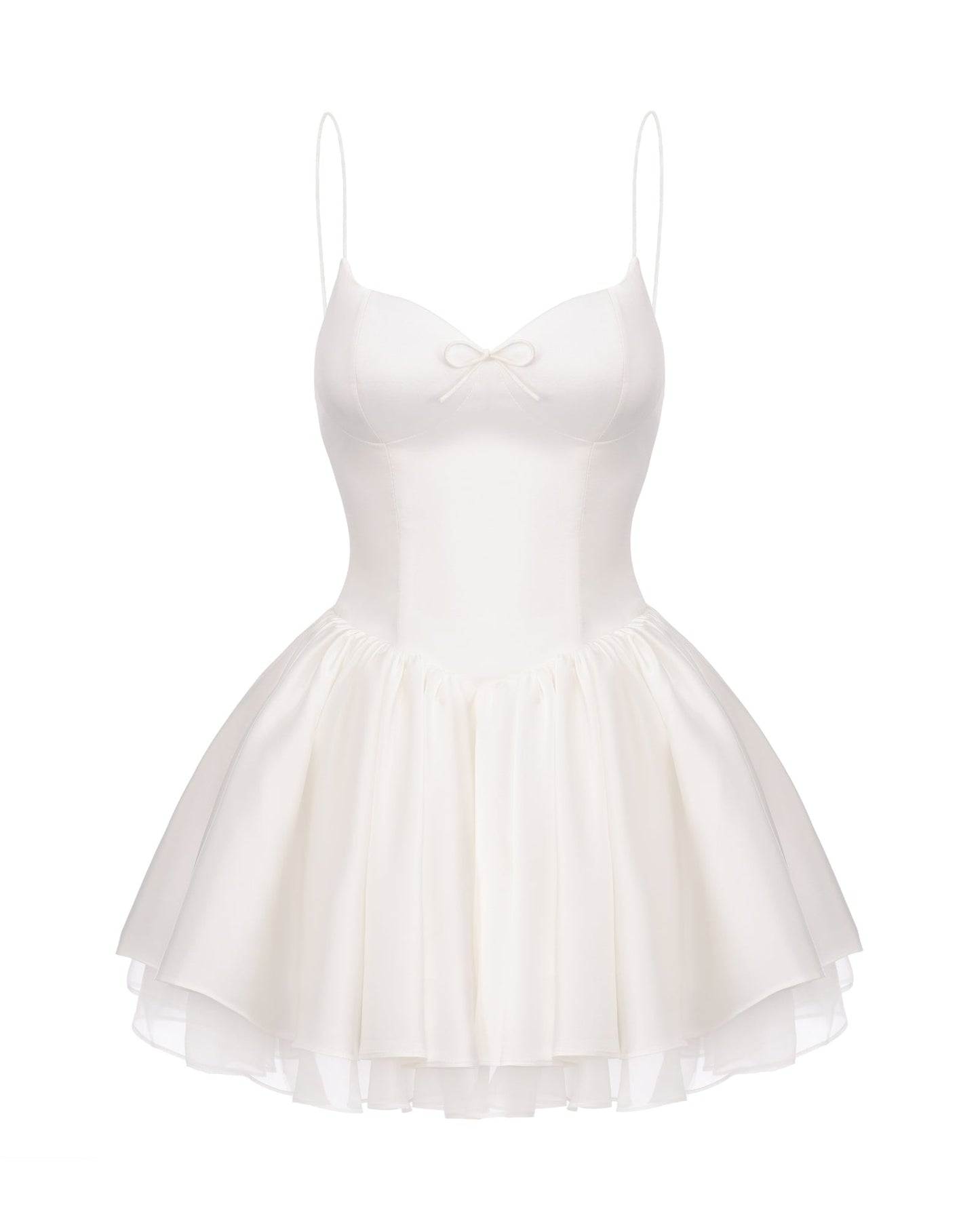 Veronica Backless Mini Dress (White)