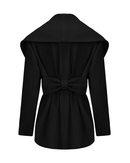 Victoria Bow Coat (Black)
