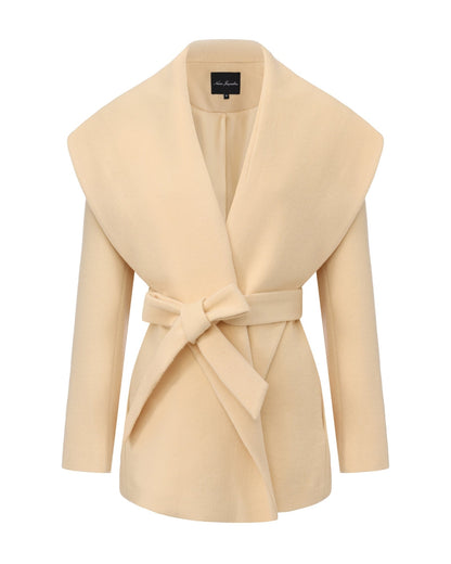 Victoria Bow Coat (Yellow)