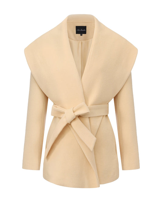 Victoria Bow Coat (Yellow)