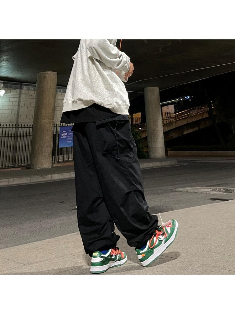 Y2K Vintage Baggy Parachute Cargo Pants