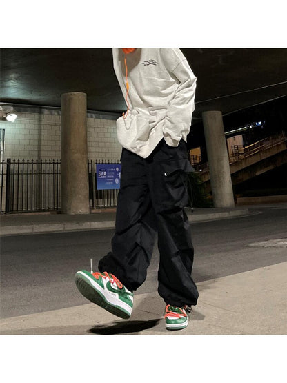 Y2K Vintage Baggy Parachute Cargo Pants
