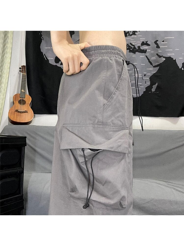 Y2K Vintage Baggy Parachute Cargo Pants