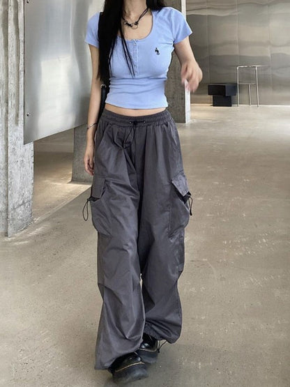 Cargo Pants Parachute Y2K