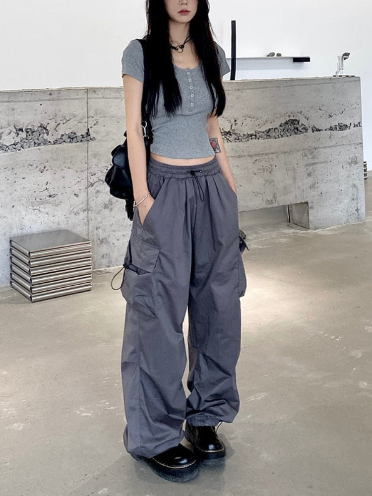 Cargo Pants Parachute Y2K
