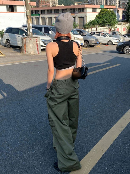 Y2K Baggy Parachute Pants