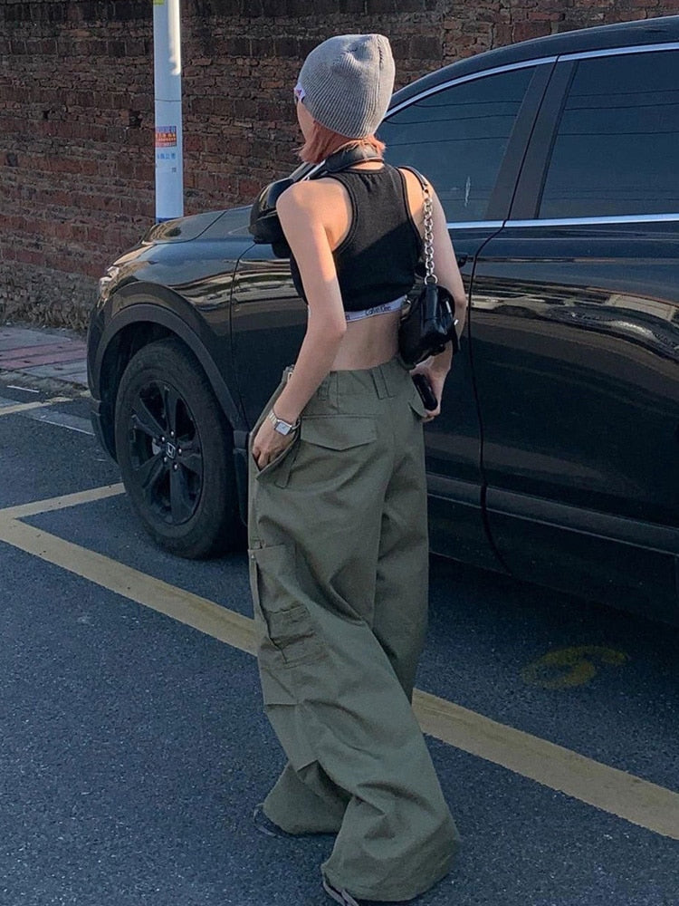 Y2K Baggy Parachute Pants