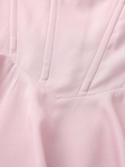 Paris Ruffle Pink Dress