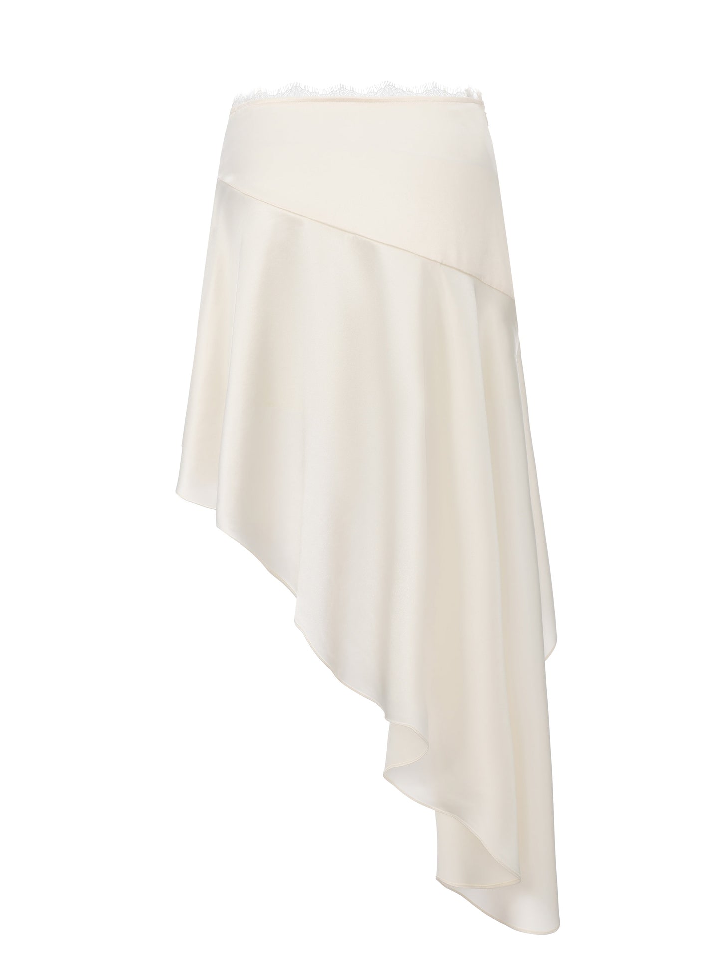 Petra Asymmetric Champagne Skirt