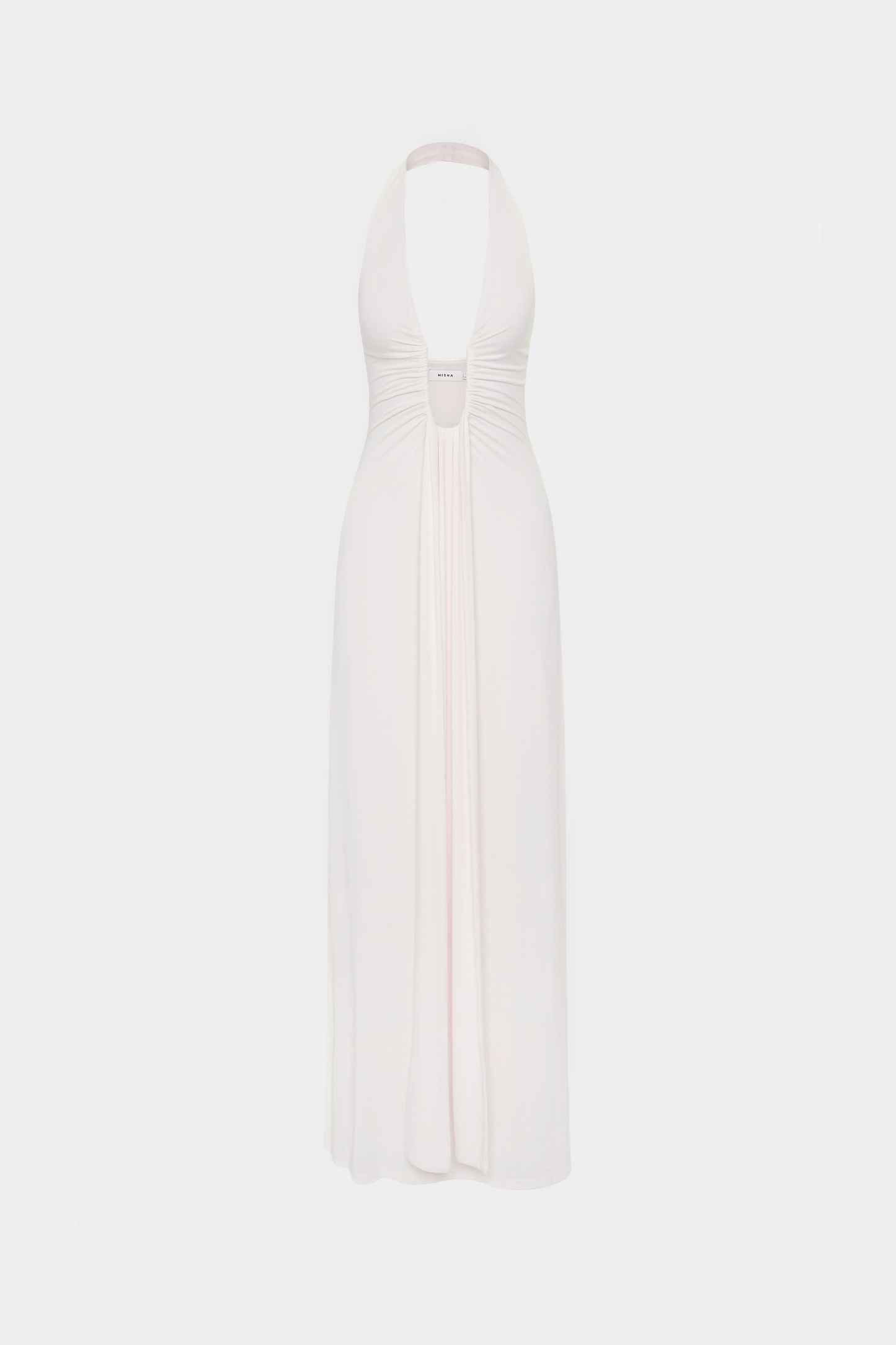 Jennifer Cupro Maxi Dress - White