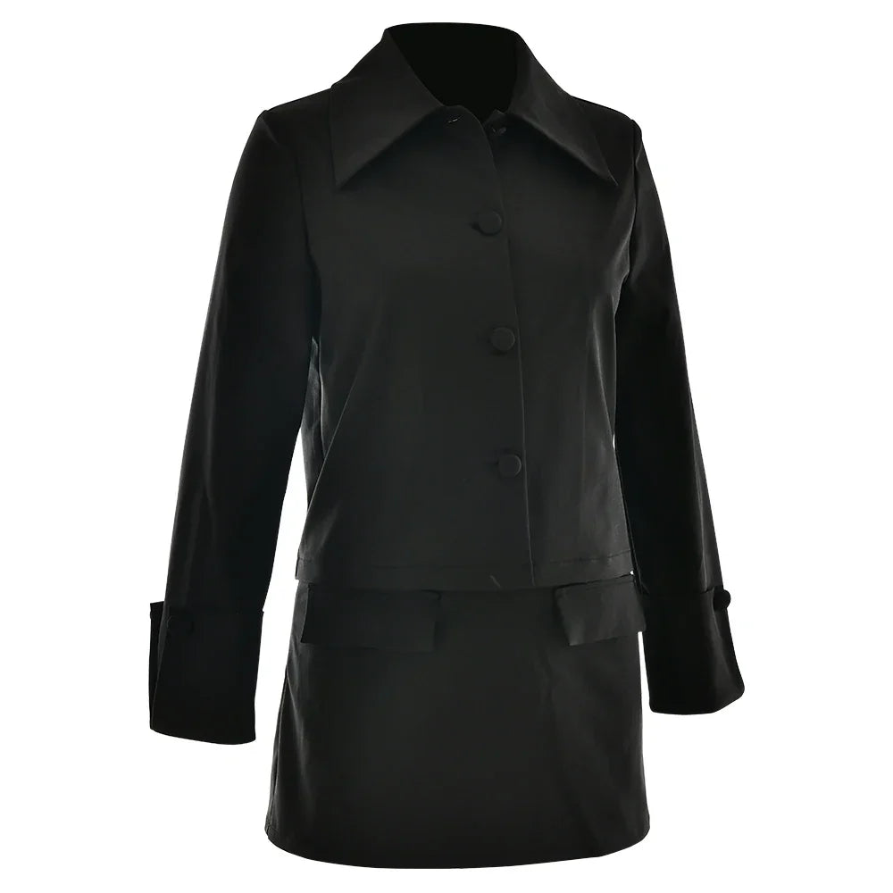 Women's Skirt Suits Casual Two Piece Sets