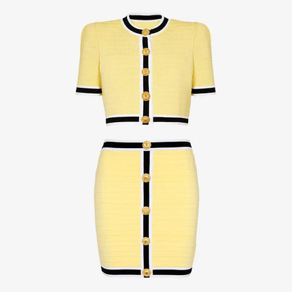 Knit Skirt Set Effortless Style for Summer