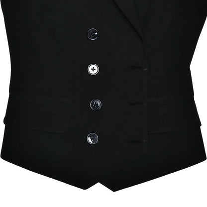 Notched Collar Pleated Skirt Suit Two Piece Sets