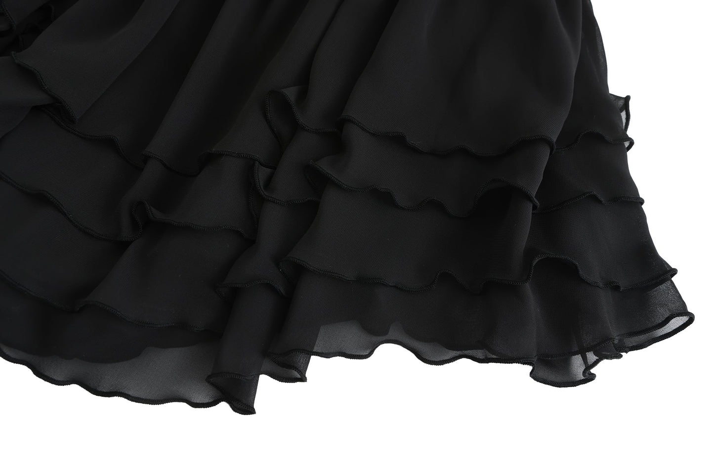 Sheila Chiffon Dress (Black) (Final Sale)