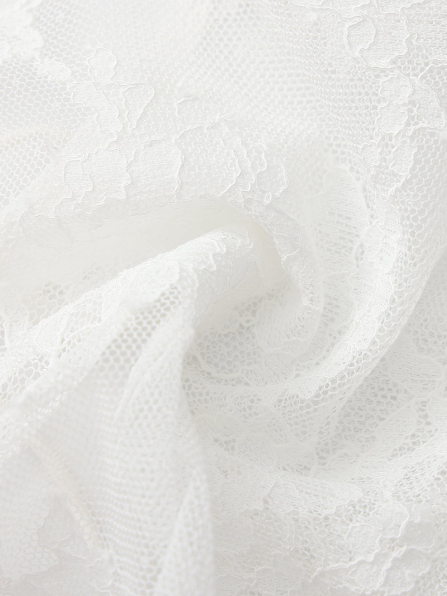 Yvette Lace Tie-Front White Cover Cardigan