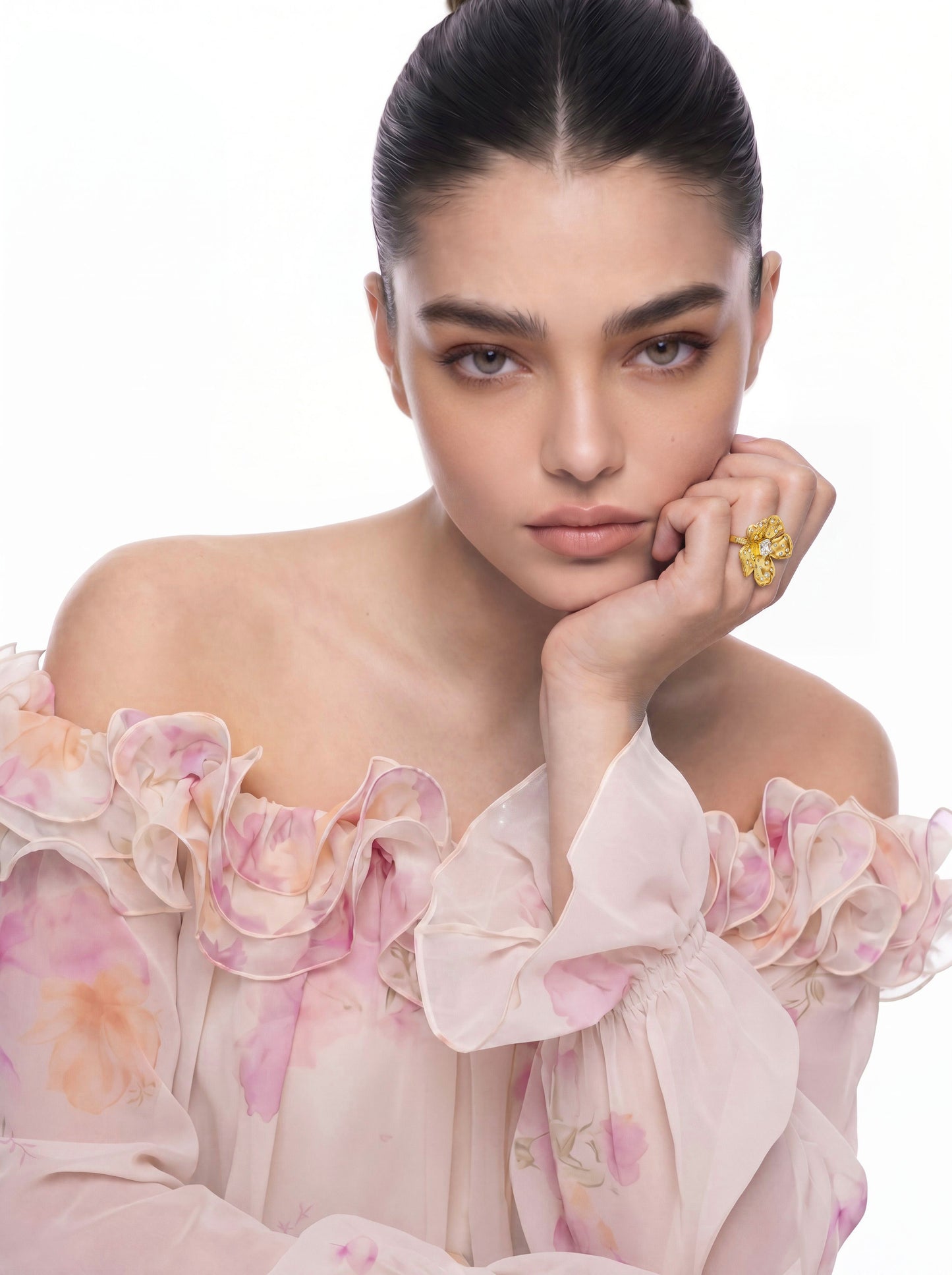Talluah Floral Gold Ring