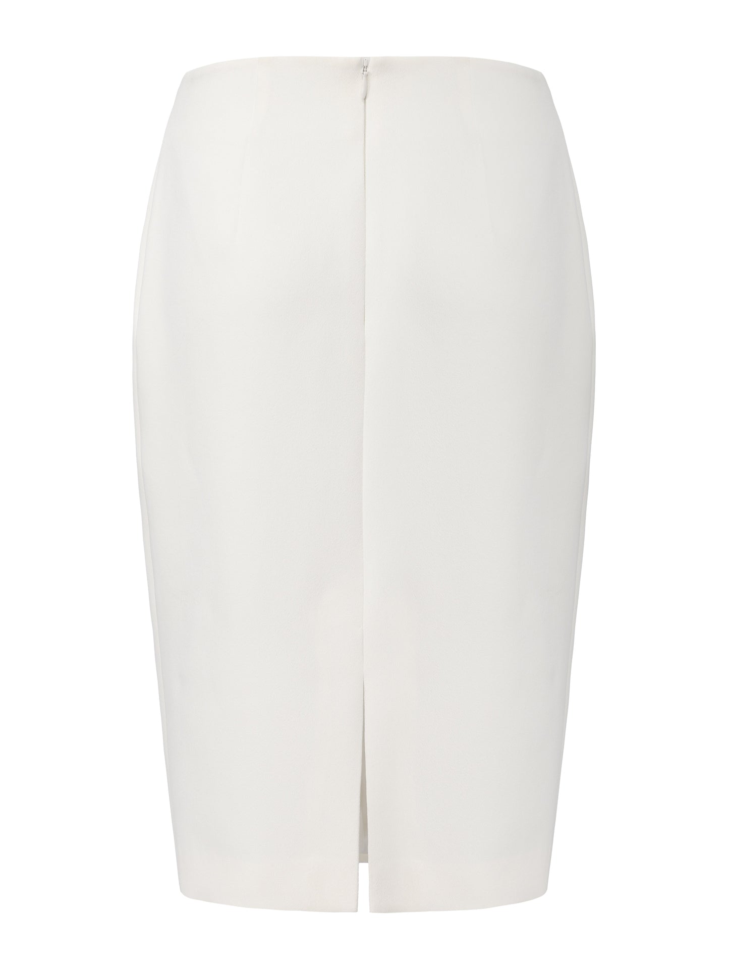 Yvette Tailored White Pencil Skirt