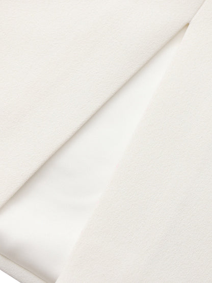 Yvette Tailored White Pencil Skirt