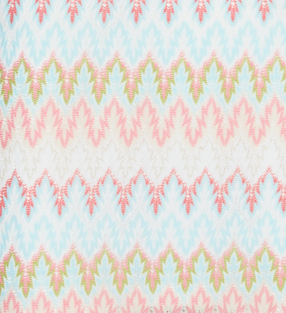 The Nathalie Dress - White Multi Smooth Shimmer Knit