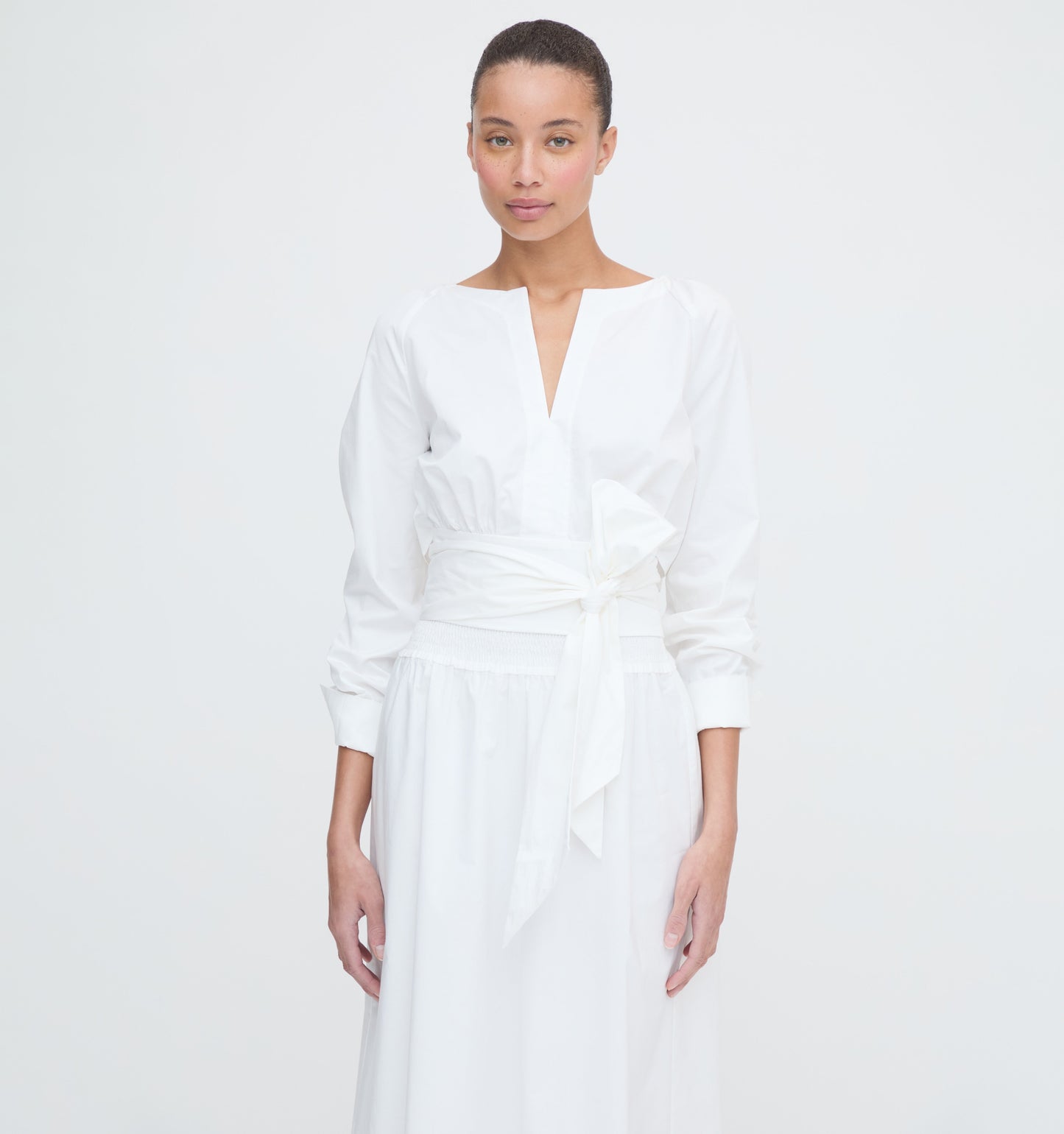 The Delphine Nap Skirt - White