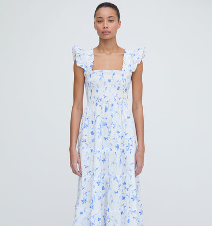 The Ellie Nap Dress - Blue Botanical
