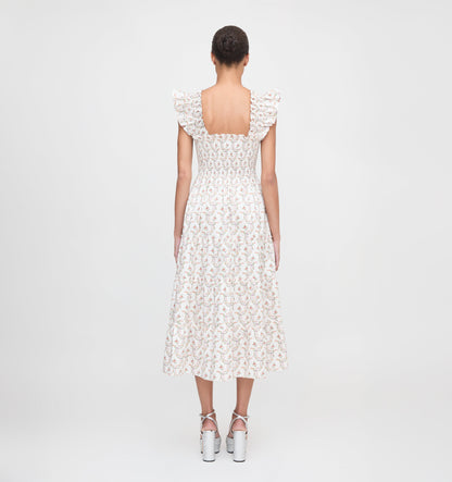 The Ellie Nap Dress - Pink Ribbon Rose Ikat