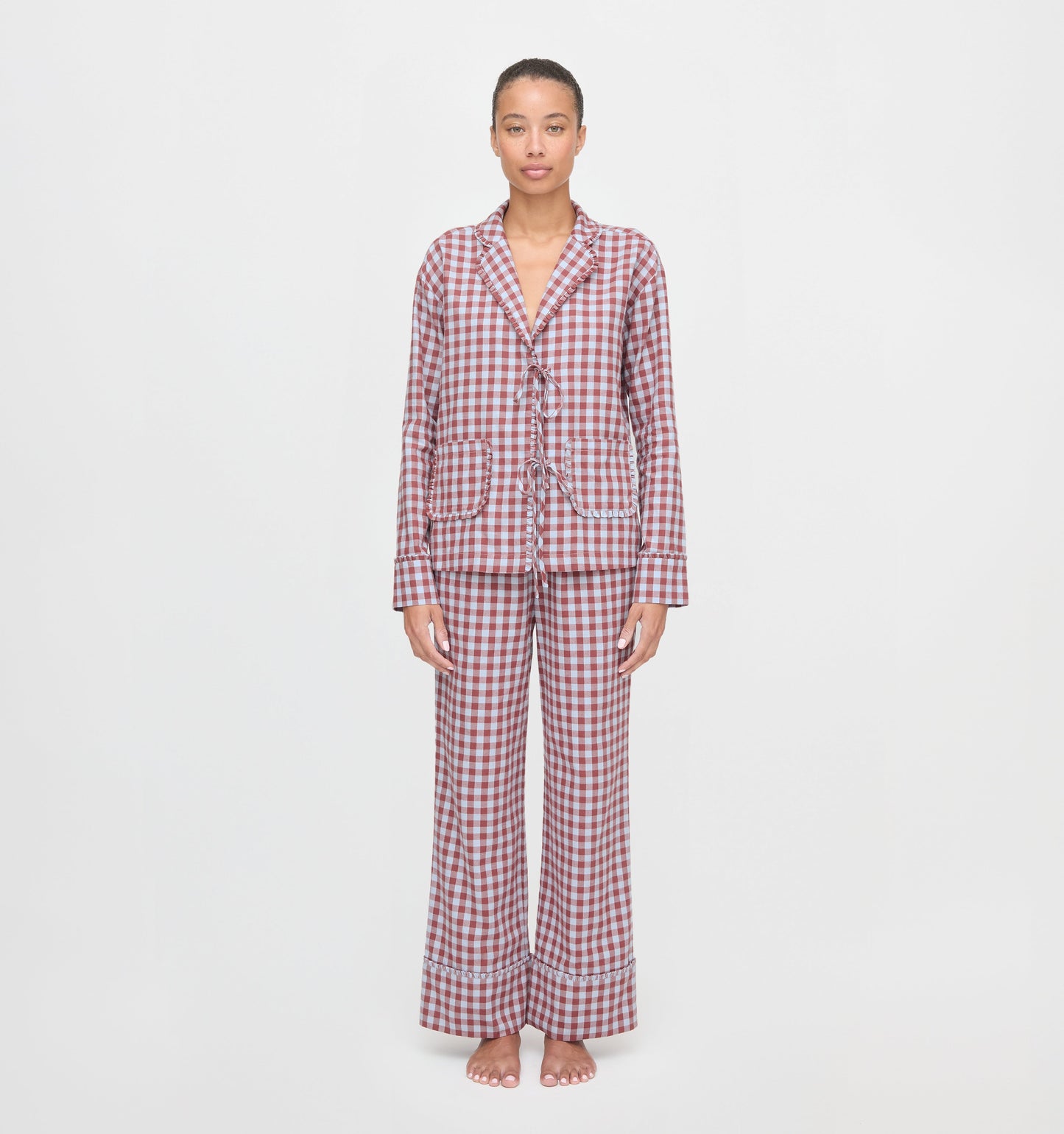The Steffy PJ Set - Sienna Check