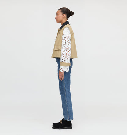 The Clarisse Jacket - Khaki Canvas