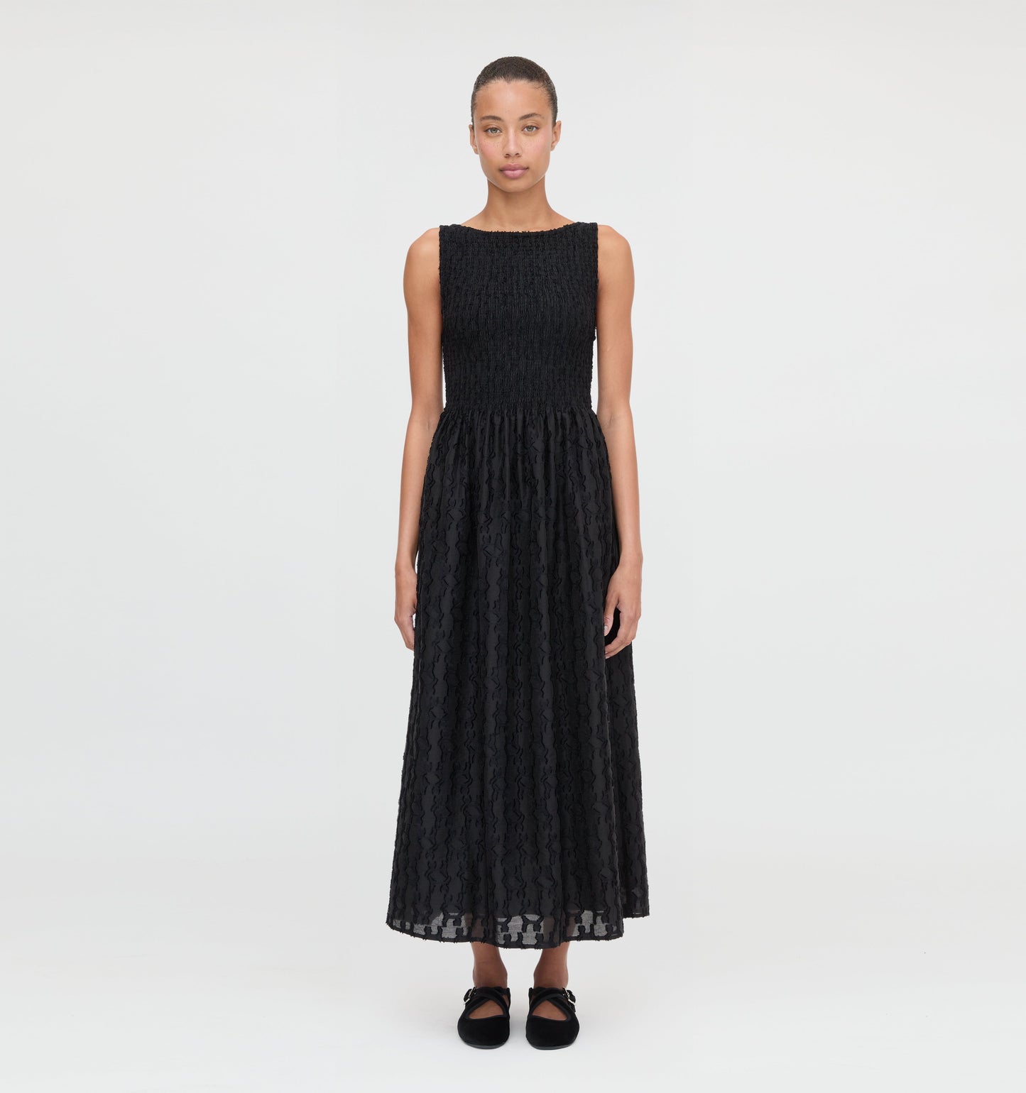 The Cosima Nap Dress - Black Fil Coupé