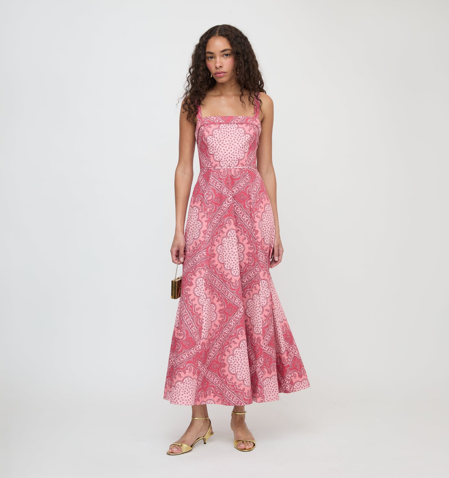 The Ezra Dress - Berry Paisley Scarf