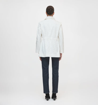 The Gillian Jacket - Ivory Eyelet