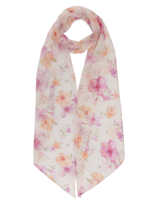 Roselle Floral Print Scarf