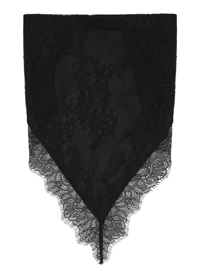 Sylvie Lace Black Headscarf