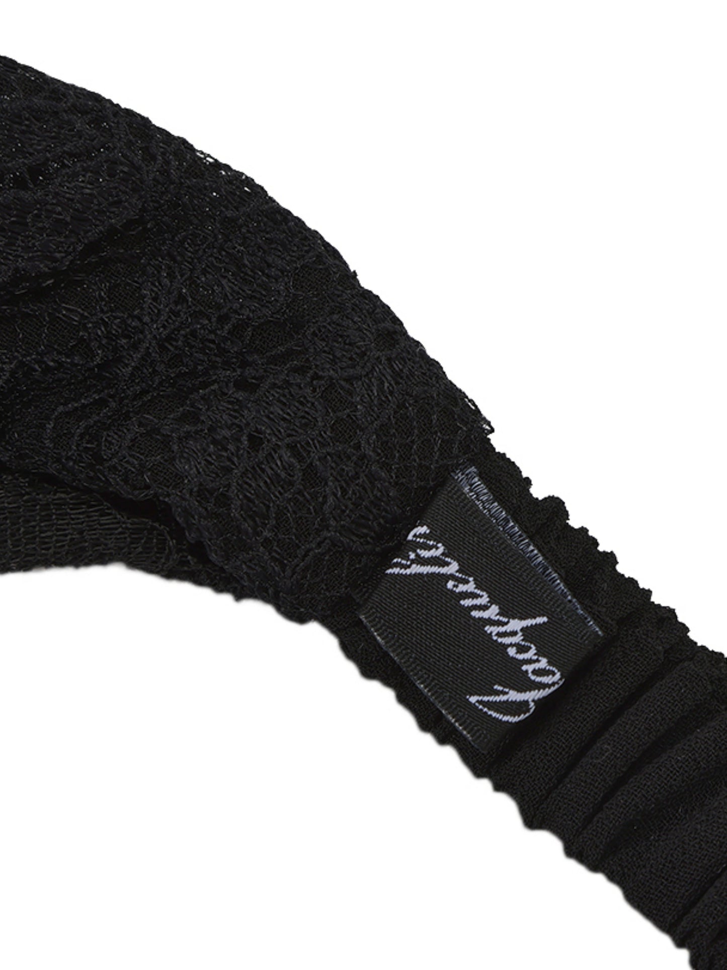 Sylvie Lace Black Headscarf