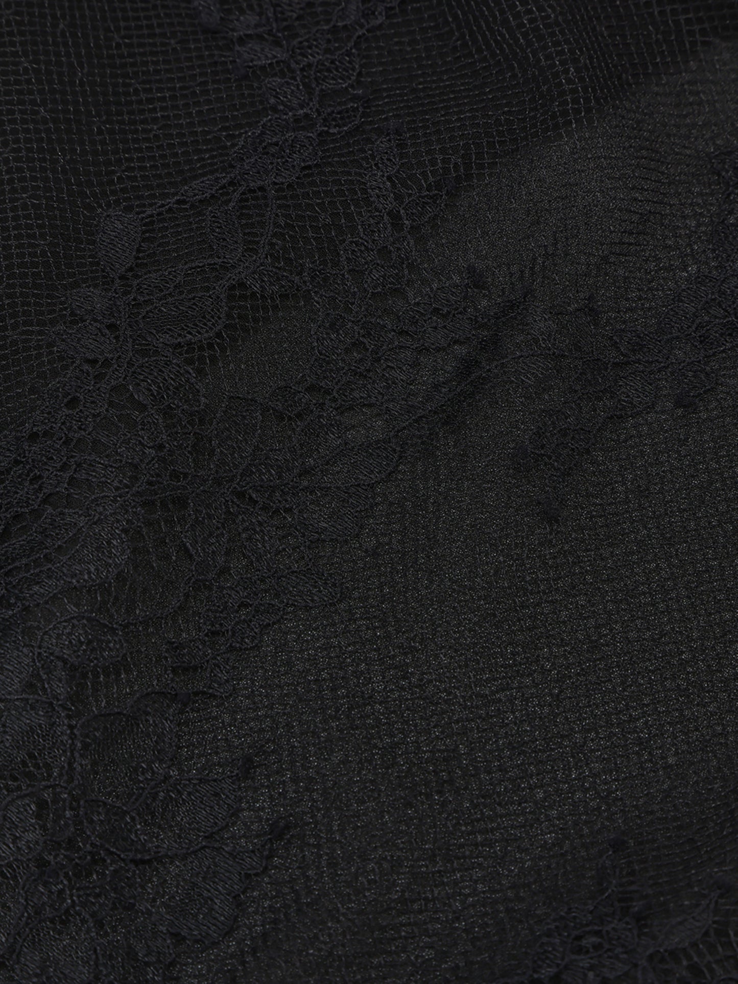 Sylvie Lace Black Headscarf