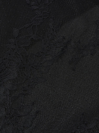 Sylvie Lace Black Headscarf