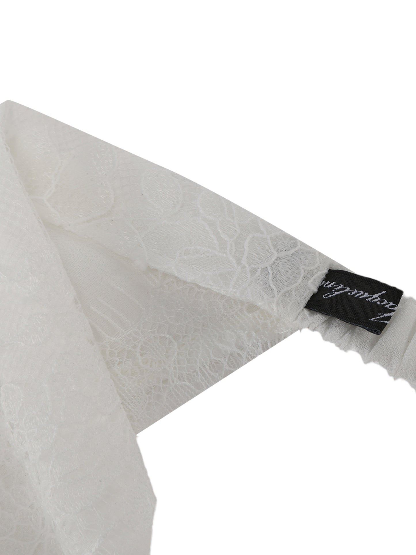 Sylvie Lace White Headscarf