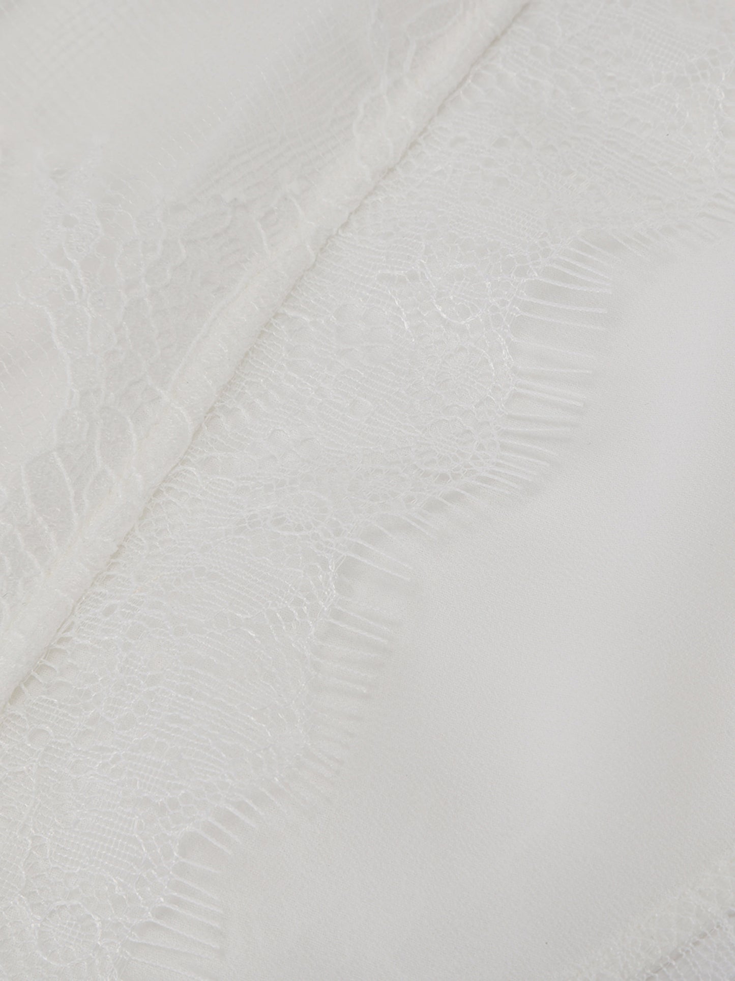 Sylvie Lace White Headscarf